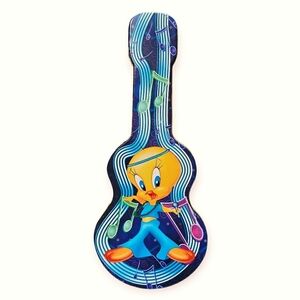 Vintage 90's Giftco Looney Tunes Tweety Bird Metal Tin Guitar Musical Case Gift